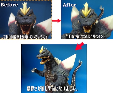 どこで購入した作品でもOK！フィギュア修理します パーツの折れ・カケ、塗装の剥げなど柔軟に対応します。 イメージ1