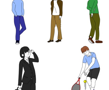 シンプルイラストのイラスト、アイコンを作成します SNS、アイコン、ブログ、雑誌、挿絵等にご利用ください イメージ2