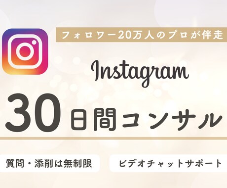 インスタを30日間個別コンサルします ｜フォロワー20万人越えのプロがあなたを徹底サポート！ イメージ1