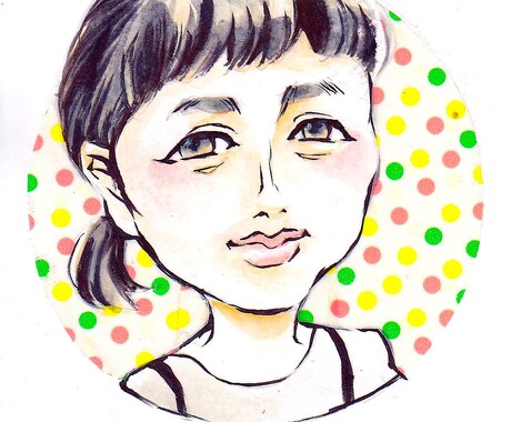 手描き似顔絵描きます 他とかぶらないプレゼント、アイコンなどに。 イメージ2