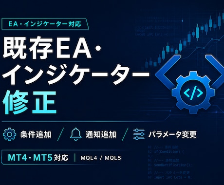 既存EA・インジを修正します 条件追加・通知追加に対応します イメージ1