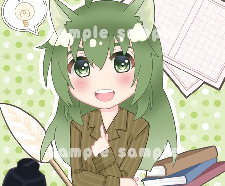 ココナラのサムネイルでお悩みの方へ！作成代行します とにかく！かわいいイラストです！アイコンやヘッダーも見積OK イメージ2