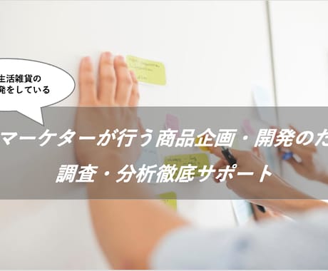 BtoC商品の企画・開発を情報分析でサポートします 内閣府公認マーケターが調査・分析の第三者意見をお伝えします イメージ1