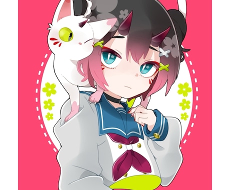 ポップで可愛いイラストお描きします 〜あなたの思い描く一枚をお届けします〜 イメージ2