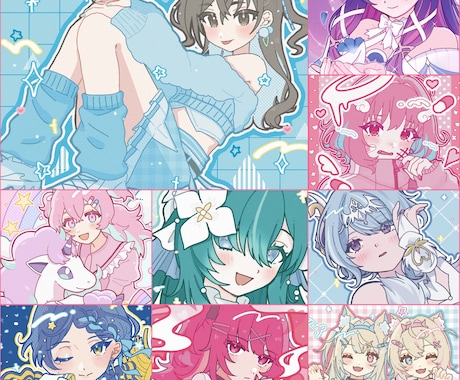 商用無料！汎用性の高い可愛い1枚絵を描きます イメージ1