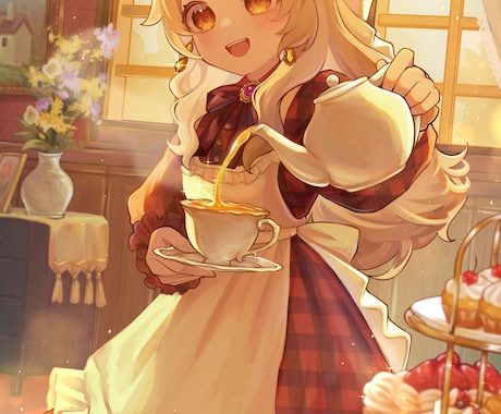 背景にもこだわった一枚絵を制作します イメージ1