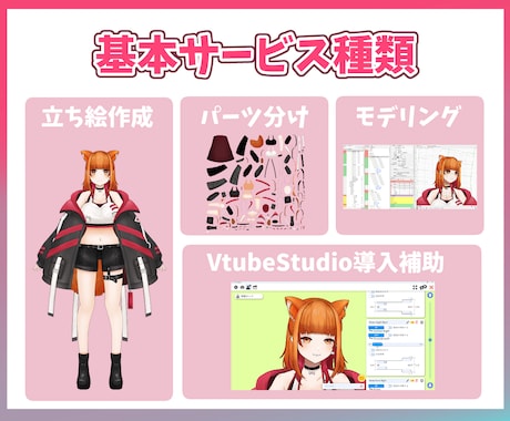 できる限りのご要望に応じたモデリング承ります 6月末まで実績募集で20％OFF中です※先着3名様まで イメージ2