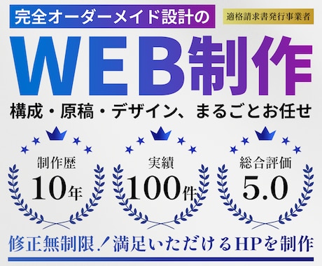 原稿もデザインもゼロからHPを制作します イメージ1