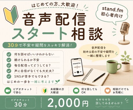 音声配信スタート前の不安や疑問を整理します スタエフ毎日配信500日超の経験からお伝えします イメージ1