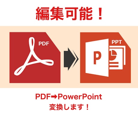 PDFをPowerPointに変換いたします PDFをPowerPointに変換し、編集を可能にします。 イメージ1