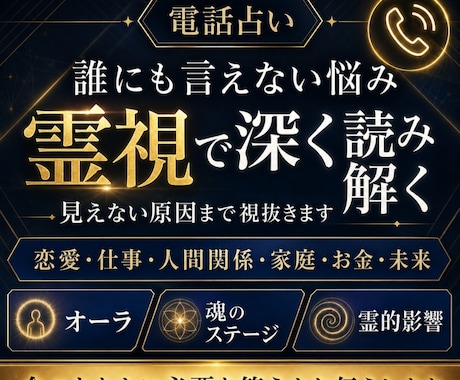 見えない原因を読む★言えないお悩み★総合霊視します 恋愛、仕事、人間関係、家庭、人生、霊障、魂のレベル、ご縁まで イメージ1