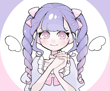 かわいい女の子のイラストを作成します SNSアイコン等にご使用いただけます イメージ1