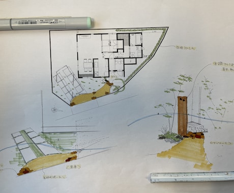 エクステリア、庭、外構のプラン作成します 現役デザイナー、施工管理のプロが外回りの計画をプロデュース。 イメージ1