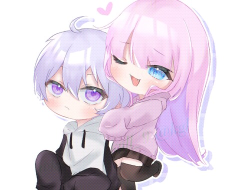 可愛いデフォルメキャラ描きます もちっと可愛く描かせて頂きます イメージ1