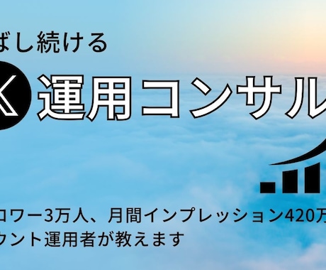 X運用コンサル1ヶ月お試しいただけます イメージ1