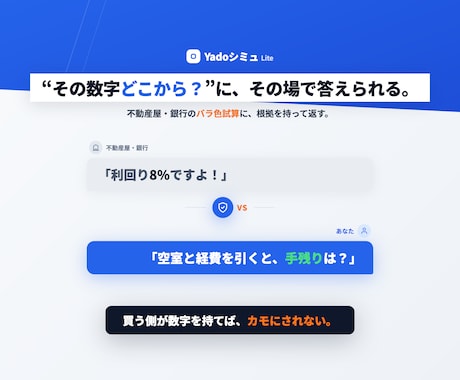 不動産の手残りが30秒でわかる簡易シミュを売ります 不動産屋・銀行の前で、その場で数字を出して対等に話せる イメージ2