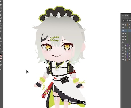 あなたのキャラをミニキャラにします 貴方のキャラクターをIllustratorで可愛く描きます！ イメージ1