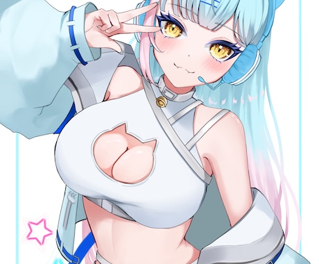 安価でハイクオリティなSNSアイコン描きます キラキラとした可愛いイラスト制作します イメージ2