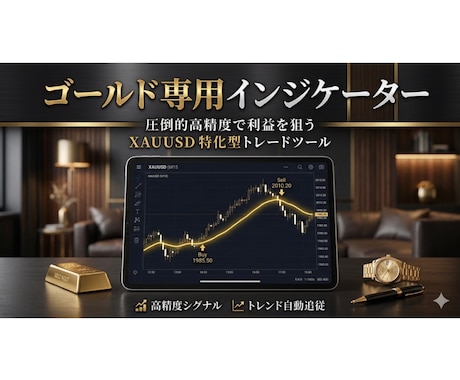 ゴールド専用！指定金額で決済ラインを自動描画します 勝率と累積利益を自動計算！設定した金額で決済ラインを自動描画 イメージ1
