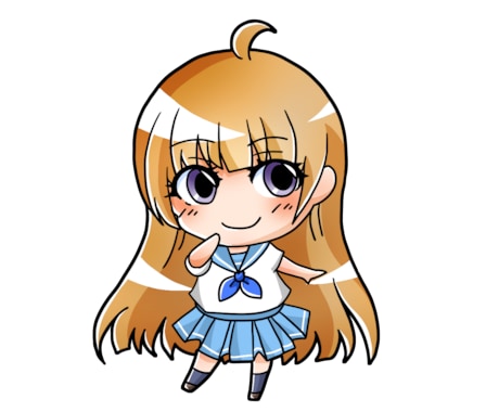 オリジナルミニキャラ２枚セット作成します SNSやyoutubeに使える☆デザイン違いの２枚セット イメージ2