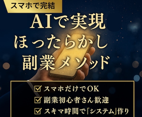 スマホ完結！スキマ時間でできるシステム副業教えます AIで効率化！新時代のほったらかし副業メソッド イメージ1