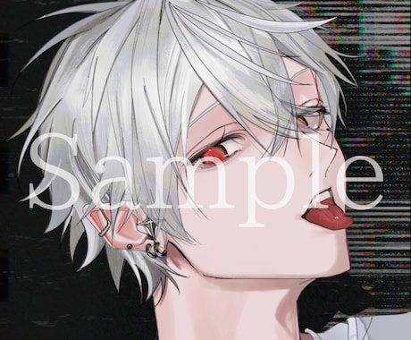 アイコン・ヘッダー用バストアップイラスト制作します イメージ1