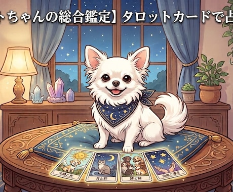 ペット総合鑑定！寄り添う優しいタロット占い届けます ペットちゃんの想いや絆、今伝えたい言葉を総合鑑定！ イメージ1