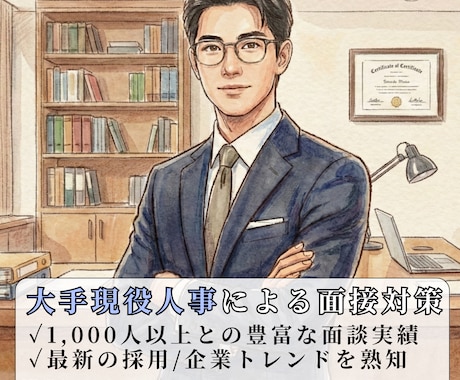 初出品5月限定価格！大手現役人事が面接対策をします 【本番を想定した模擬面接】現役の採用担当の目線で具体的に解説 イメージ2