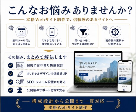 選ばれる事業のWebサイトを制作します 高速・安全・更新しやすい本格サイトを構築 イメージ2