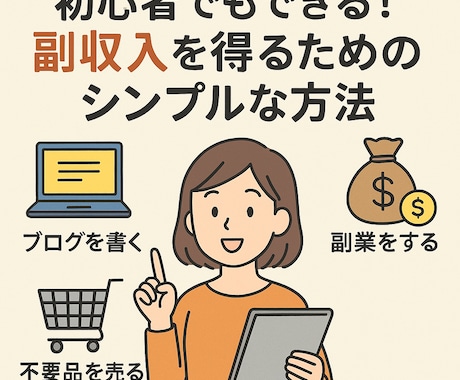 初心者でもできる副収入を得るための方法教えます 特別なスキル不要！すぐに実践できる副業の始め方 イメージ1