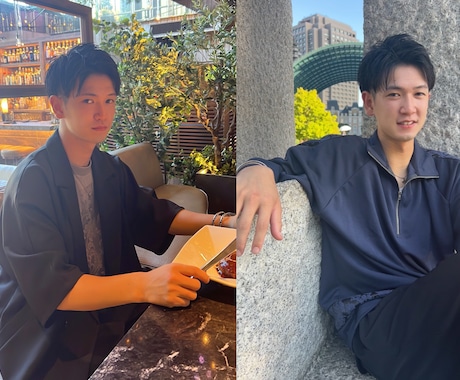 男性限定【マッチングアプリ写真撮影】をします 500人以上の男性がアプリで彼女を作った実績を元に撮影します イメージ1
