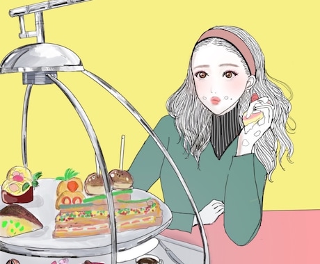 5人限定5,000円★女性誌風！イラスト作ります 企業HP、ブログ、お店の装飾、家のインテリアにも！ イメージ1