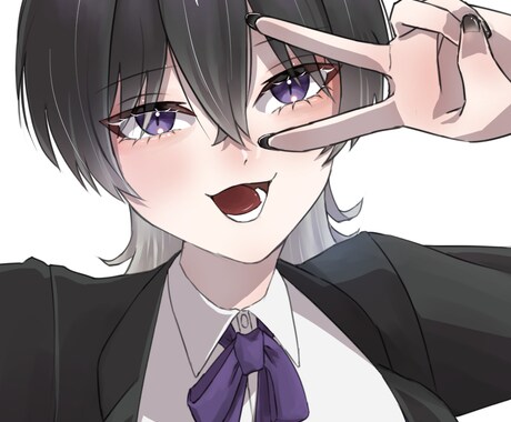SNSで使用できるイラストを作成します SNSアイコン/動画サムネイル/VTuber/IRIAM イメージ1