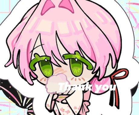 商用利用可能！夏っぽいデフォルメキャラ描きます その子だけの夏モチーフイラスト描きます！ イメージ1