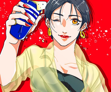 写真からかわいいorかっこいい似顔絵制作します テイスト自由！あなたのイメージに合わせて描きます イメージ2