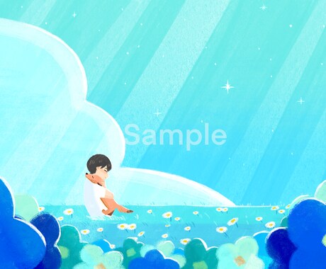 絵本テイストで暖かみのあるイラスト描きます 装画、挿絵、動画サムネなど、同人使用も可能！ イメージ2