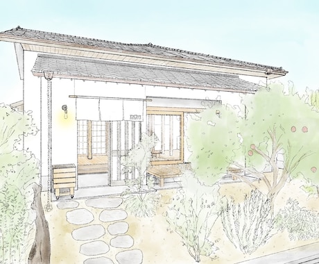 柔らかい雰囲気の手書きパースを描きます プレゼンで使える！優しい雰囲気のデジタル手書きパースです。 イメージ1