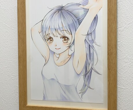 手描きオリジナルキャラクター描きます 女の子限定のアナログイラストになります。 イメージ2