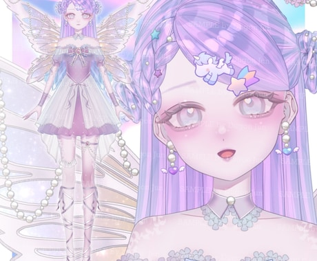 透明感抜群！VTuberモデル全工程制作いたします 透明感のあるイラストであなただけのモデルを制作いたします！ イメージ2