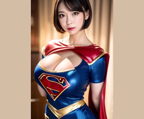 スーパーウーマンAI美女の写真を差し上げます スーパーウーマン美女画像をランダムで20枚提供 イメージ1