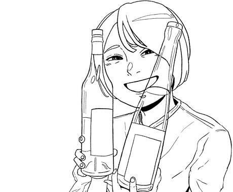 送って頂いた写真から漫画調の似顔絵を描きます アイコンや名刺などに似顔絵を使いたい方へ贈り物にもどうぞ！ イメージ1