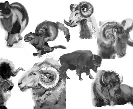 動物・植物・食べ物等のあたたかいイラストを描きます 食べ物やかわいい動物などをアナログタッチで描きます イメージ2