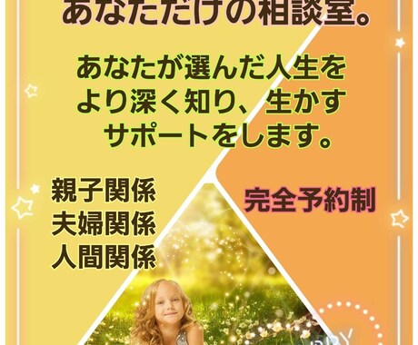 子育てや教育でお悩みの方、お悩み聴きます その子に合った言葉がけや接し方を、生年月日からお伝えします。 イメージ1