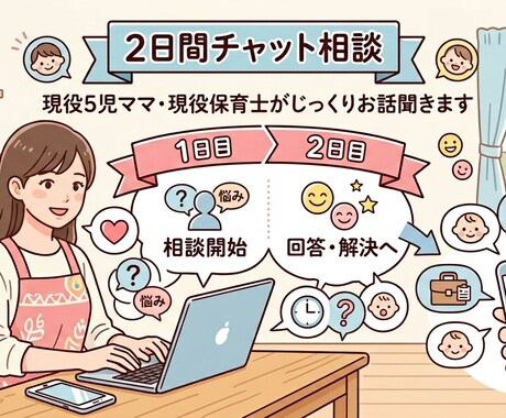 現役5児のママ・現役保育士が何でも聞きます 仕事・育児・人間関係…5児ママ現役保育士が何でも聞きます イメージ1