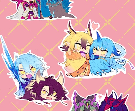 デフォルメイラスト描きます SNSや動画等でつかえるデフォルメキャライラスト！ イメージ2