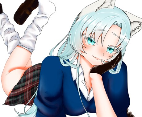可愛いアイコンやイラストを作成します ケモ耳イラストをお求めな方はココ！ イメージ2