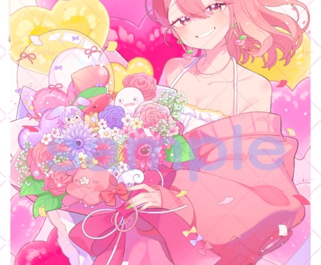 可愛い活動用イラスト描けます 小物やスイーツやアクセなど要素を取り入れます イメージ2