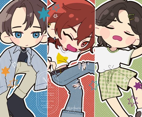 デフォルメイラスト制作します 商用利用化！アイコン･グッズ･生誕カードにも！ イメージ1