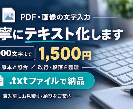 PDF・画像の文字を丁寧にテキスト化します イメージ1