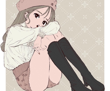 お洒落なSNSの個人使用や小説等の挿絵を制作します 動画やSNSのアイコンイラストに！ イメージ1